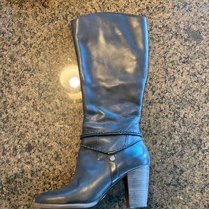 Ugg “too dye for” black tall leather boots